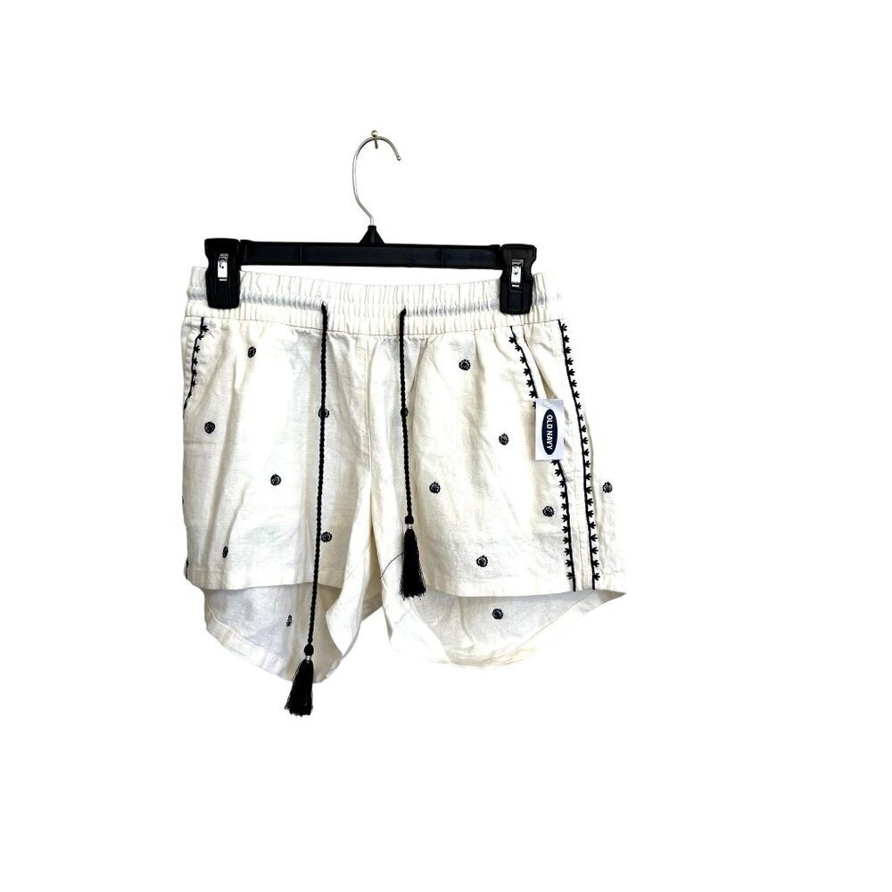 NWT Old Navy Linen Blend Drawstring Shorts S